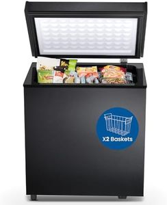 Electactic Chest Freezer 1.8 Cubic Feet Compact Freezer with 2 Removable Baskets, Free Standing Top open Door Deep Freezer, Adjustable Temperature for Home Dorm, Bar, Basement, Kitchen