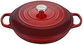 Le Creuset Enameled Cast Iron Signature Braiser, 3.5 qt., Cerise