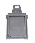 Chimney slider, throttle slider, air regulation, chimney flap, cast iron, 240 x 180 mm.