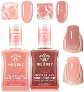 Modelones Nail Strengthener, Nude Pink Nail Polish Nail Hardener