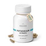 Cheers Potassium Citrate, 48% Daily Value, 316 mg per Capsule, 90 Capsules, Supports Cardiovascular and Blood Pressure Health, Vegan Potassium Supplement for Adults, Natural Mineral Electrolyte