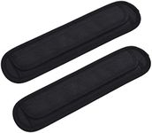 NEPAK 2 Pack Replacement Shoulder Pad Air Cushion Pad Curved for Shoulder Bags,Guitar Pad,Shoulder Strap Pad,Relieve Shoulder Pain(8 x 32 x 1.3cm), Black, Large