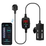 U-picks Submersible Aquarium Heater Fish Tank Heater 50W for 19–38L, Smart Phone Control/External Temperature Controller LED Temperature Display Suitable for Marine Saltwater and Freshwater