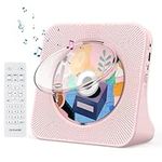 Gueray Portable CD Player with Bluetooth 5.0, CD Player for Desktop with HiFi Sound Speaker, CD Kpop Music Player with Remote Control, Dust Cover, FM Radio, LED Screen Support AUX/USB Headphone Jack