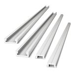 POWERTEC 71156-P2 Aluminum T-Track 48 Inch Combo with Aluminum Miter T-Bar, 2 Sets, for Benchtop Table Saws, Router Tables, Band Saws