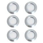 Marvix LED 12V 24V Spot Lights Dimmable 6000k Cool White Pack of 6 Caravan Campervan Motorhome Boat Chrome Recessed Downlights