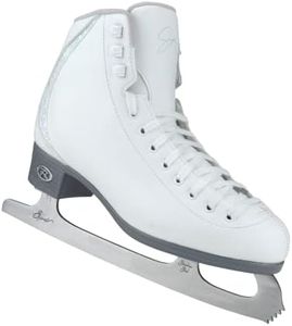 Riedell Skates - Sparkle - Recreational Soft Beginner Figure Ice Skates | Snow | Size 10