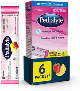 Pedialyte Electrolyte Powder Strawberry Lemonade, 6 Count (Pack of 1)