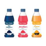 Syrup for Ice Cone, Mixed Popular Flavour Syrups, can be used with All Slush| Slushie Machines Blue Raspberry, Strawberry + Tropical Slush Syrup Each 250 ml (Pack of 3)