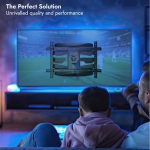 Invision Ultra Strong TV Wall Bracket – Double Arm Tilt & Swivel, 37-75"