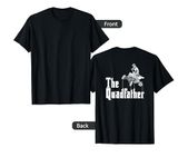 The Quadfather Back Print T-Shirt Cool ATV Four Wheeler