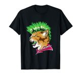 Cat Kitten - Punk Rock Goth - Mohawk Style Haircut Cat T-Shirt