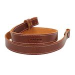 Tourbn Brown Genuine Leather Rifle Gun Sling Shotgun Air Gun Strap European Style