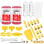 ytorgr Brake Bleed Kit with Mineral Bicycle Brake Fluid 120ml Hydraulic Disc mtb Bike Brake Bleeding kit for SHIMANO,TEKTRO, MAGURA