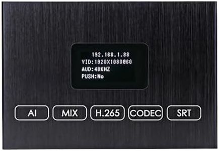 EXVIST H.265 4K HDMI Video Encoder w/Screen, HDMI to RTMP Encoder, Dual USB2.0 for Recording, HDMI Loopout, Compatible with ONVIF/HK, Live Stream Broadcast for YouTube, Facebook, Wowza, Twitch