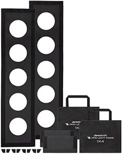 Westcott Pro Light Mods (2-Pack) - Quick Softbox Attachment Simulating Stadium Lights, Stage Lighting Prop, Fashion Lighting for Westcott & 3rd Party Softboxes - 1 x 4 ft (30.4 x 121.9 cm)