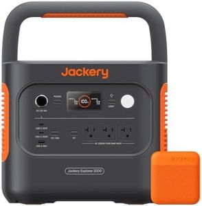 Jackery Explorer 2000 v2 Portable Power Station and 102W Fast Charger, 2042Wh/2200W LiFePo4 Battery, 20ms UPS Home Backup, USB-C PD 100W Fast Charging for Power Outages, Emergencies, Camping & RVing