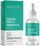 DERMATOUCH Salicylic Acid 2% w/w Sebustop 2% Face Serum | For Acne & Blackheads | Specially for Acne-prone & Oily Skin | 15ml