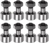 HARFINGTON 8pcs CF22 Cam Follower KR22 Needle Roller Bearing M10x1.25mm Male Thread 10mm Roller Diameter Stud Type 12mm Roller Width Miniature Track Roller Bearings