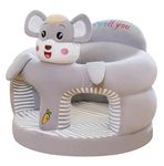 HELLO BABY Cotton Toddlers Training Seat Baby Safety Sofa Dining Chair|Learn to Sit Stool, 3-12 Months (Mouse)