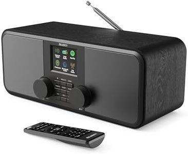 Internetradio WLAN | DAB+ Radio mit Bluetooth | Stereoanlage Digitalradio | Küchenradio DAB mit 2.0-Stereolautsprecher | Internet Radios Spotify Connect & Podcasts | DAB Plus & UKW | MAJORITY Rostock