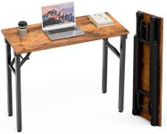 TEMI Small Computer Desk Folding Ta