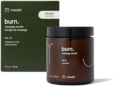 Maude Burn No. 0 - Unscented Jojoba Oil Massage Candle with Hydrating, Skin-Softening Soybean Oil - Paraben, Cruelty + Phthalate-Free Massage Oil Candle - Home + Self Care Gifts for Women & Men (2 oz)