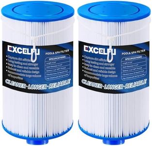 EXCELFU 2 Pack Spa Filter Hot Tub Filter Fit for 2012-2015 Aquaterra/2013-2015 Fantasy/2005-2015 Free Flow,Replaces 303279 78460 FC-2402 PFF42TC-P4 SD-01322, 1 1/2" MPT Thread (Fine Thread) Spa Filter