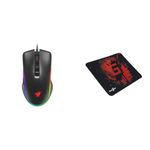 Redgear A-20 Wired Gaming Mouse with RGB and Upto 4800 dpi for Windows PC Gamers.