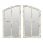 Jolene Arch Window Pane Mirrors (Set of 2)