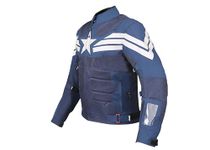 BIKING BROTHERHOOD CAPTAIN RIDING JACKET BLUE (L)