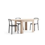 Mobili Fiver, Square extendable dining table, 90x(180) x90 cm, Eldorado, Oak, Made In Italy