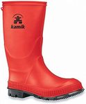 Kamik Kids Stomp Waterproof Rain Boots,RED,2