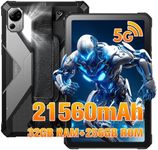 FOSSIBOT DT3 10.4 inch Rugged Tablet,21560mAh,32GB+256GB/2TB, Android15,66W Rapid Charging,2K IPS Display,Wi-Fi6,IP68,IP69K Waterproof Tablet,5G OutdoorTablet,64+32MP Camera,Face Unlock,OTG (Gray)