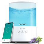 OPOWO Humidifiers for Bedroom Large Room, 2.5L Cool Mist Humidifiers for Baby Plants, Top Fill Air Humidifier for Home with Night Lights, 38H Max Runtime, Timer, Sleep Mode