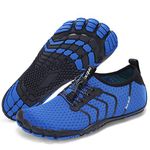 Racqua Water Shoes Quick Dry Barefoot Beach Aqua Sport Swim Surf Pool Hiking Diving Walking for Men Women, Wz111-blue, 13 Women/12 Men