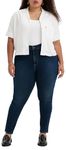 Levi's Women's Plus Size 721 High Rise Skinny Jeans, Blue Swell Plus, 24 Short