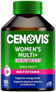 Cenovis Women's Multi+ Energy Boost Capsules 100 - Daily Multivitamin Supports Energy Levels, Physical Stamina, Nervous System Function, Bone & Teeth Health - Maintains Healthy Immune System Function