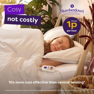 Slumberdown Electric Blanket Single – Heated Bed Cover