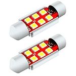 MCK Auto 36mm 6SMD 3030 Festoon Xenon White LED Number Plate Canbus Light Bulbs License Bulbs EB4R7