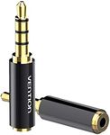 VENTION 3.5mm to 2.5mm Adapter, 3.5mm Male to 2.5mm Female Audio Adapter, Gold Plated Audio Jack Connector, 3.5 to 2.5 Adapter Stereo/Mono Auxiliary Plug for Headphone Earphone Speaker (2 Pack)