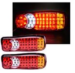 Other 2 X 12v 46 Leds Led Multifunction Stop Reverse Indicator Fog Rear Tail Lights For Truck Trailer Lorry Chassis Tipper Caravan Motorhomes Camper