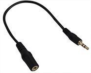 YCS basics 3.5mm Smartphone TRRS Headset to TRS Headphones Adapter (Removes The Microphone Channel)