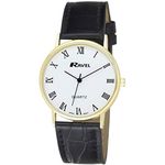 Ravel - Unisex Classic Everyday Watch - Black/Gold Tone/Numeral Index