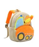 blue tree School Bag for Cute Kids for (1-6 Years), Preschool Soft Plush Car Bag for Toddlers, Mini Travel Full Embroidery Backpack for Boys and Girls