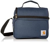 Carhartt B0000304 12 Can Two Compartment Cooler, Fully-Insulated Lunch Box, Polyester Metal, Navy