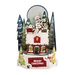 Hallmark Paper Wonder Christmas Card - 3D Pop-Up Santa Village Scene Design