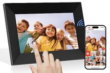 Tibuta 7 Inch WiFi Digital Photo Frame, 16GB Storage Touch Screen Smart Cloud Photo Frame, Easy Setup to Share Photos or Videos via Frameo, Auto-Rotate, Best Gift for Father's Day