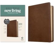 NLT Personal Size Giant Print Bible, Filament-Enabled Edition (LeatherLike, Rustic Brown, Red Letter)