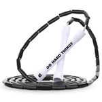 Elite SRS Do Hard Things Beaded Jump Rope - Adjustable Bead Jump Ropes for Fitness - Unbreakable Handles and Shatterproof Beads - Perfection Addition to Your Exercise Equipment